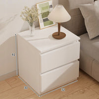 Comodino per camera da letto, soggiorno, camera da letto, armadio con cassetti, bianco, loft