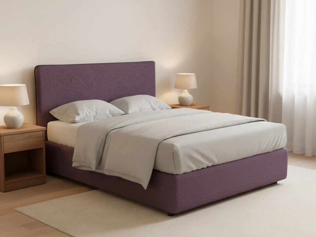 Oldham, Letto Piazza e Mezza Sfoderabile Made in Italy, Viola Lilla