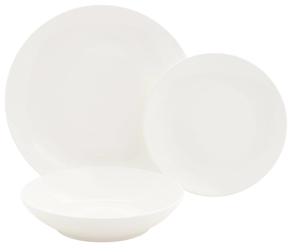 Set 18 piatti Coupe Ariel Bianco