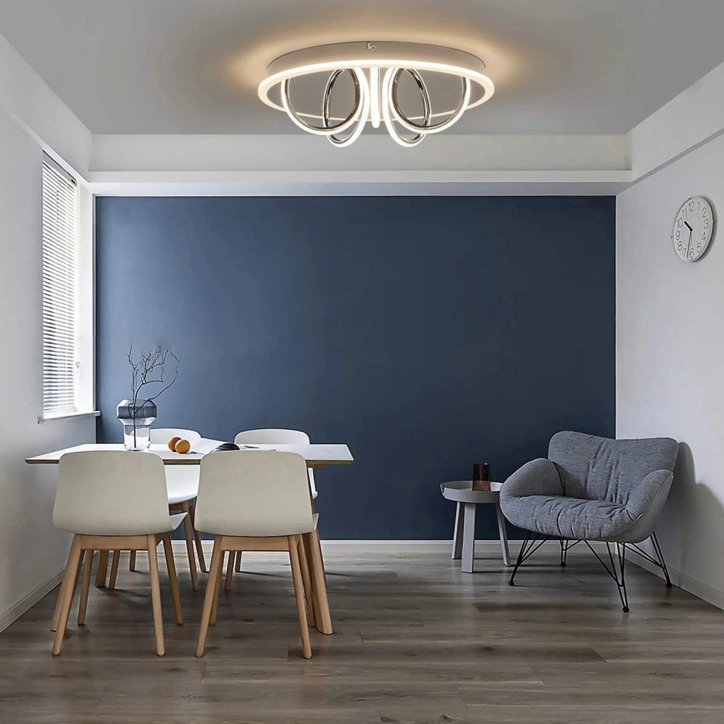 ZMH Lampada da soffitto plafoniera LED bianco caldo 3000K ferro acrilico