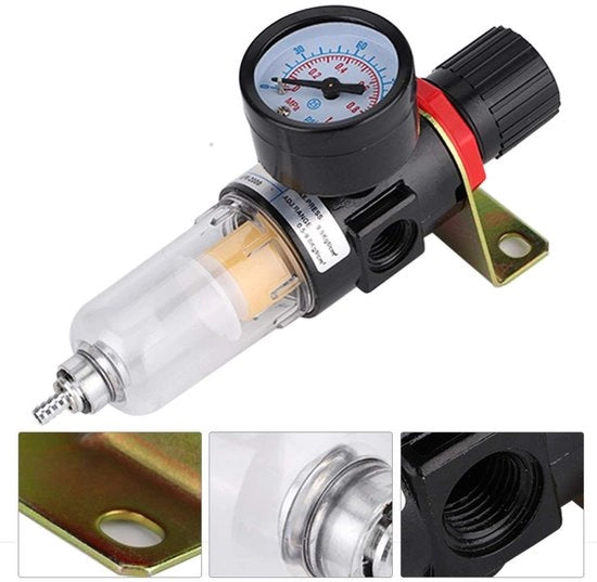 Regolatore di Pressione dell'Aria - Filtro Regolatore - Misuratore - Trappola per Umidità - Attrezzo per l'Aria - Alta Qualità Alluminio/PVC - Filtro dell'Aria

Modello: 
Specifica tecnica: 
Codice prodotto: