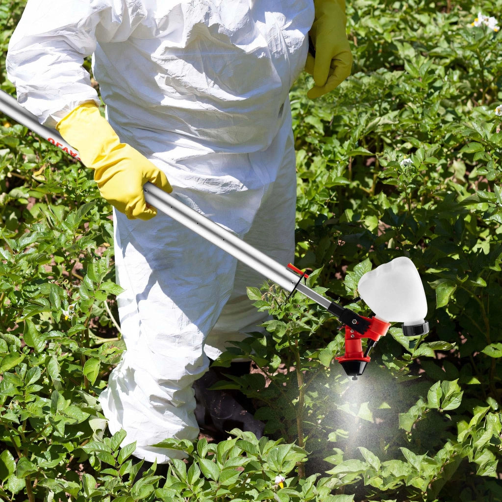 Spruzzatore da giardino a batteria ULVA+, irroratore 125 x 23 cm, con 3 ugelli 45-115 ml/min, irroratore per erbacce per giardini