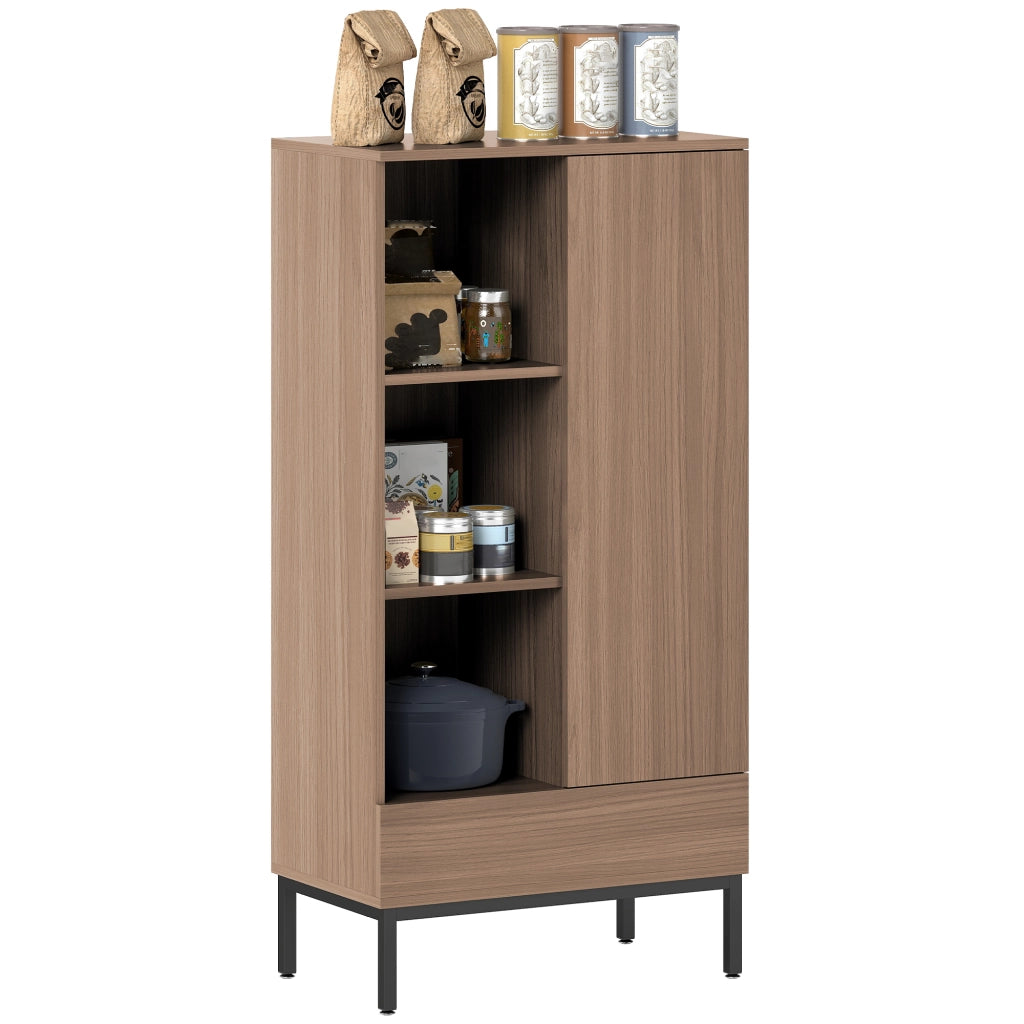 Cassettiera con ante, cassetti e ripiani regolabili ¨C zephmum ¨C Grigio