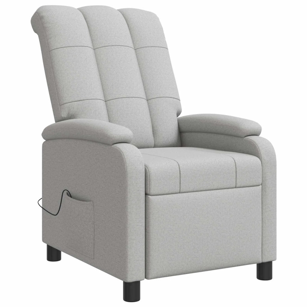 Divano Sedia-Poltrona Massaggiante Grigio Nuvola Tessuto 504171