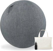 Copricuscino per pallone diametro 65 cm grigio scuro - Ripiegabile con copertura per pallone con bilanciere