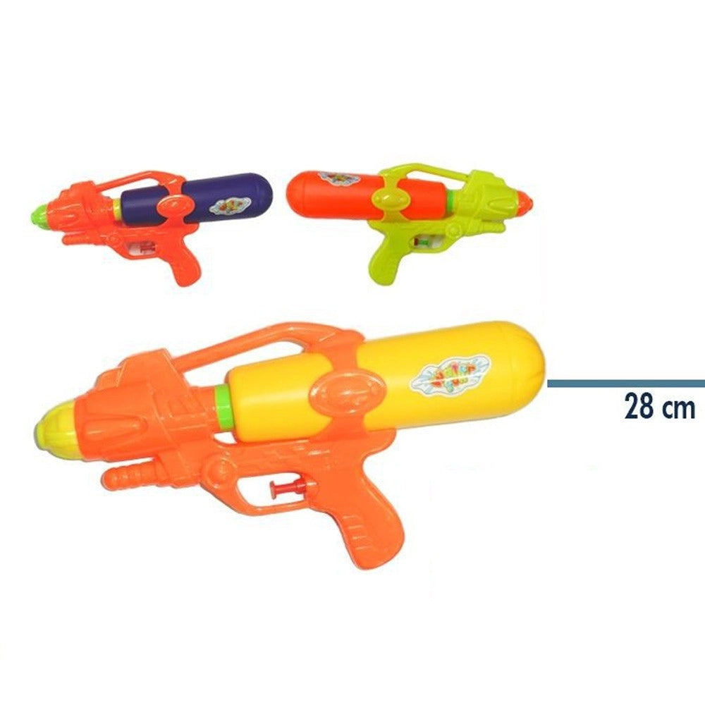 Trade Shop - 2 Pz Pistola Ad Acqua Giocattoli Per Bambini Gioco Mare Piscina Giardino 28 Cm -