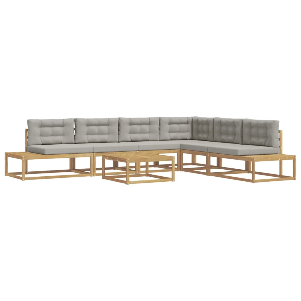Set di divani da esterno Bianco 79 x 79 x 37 cm Poliestere