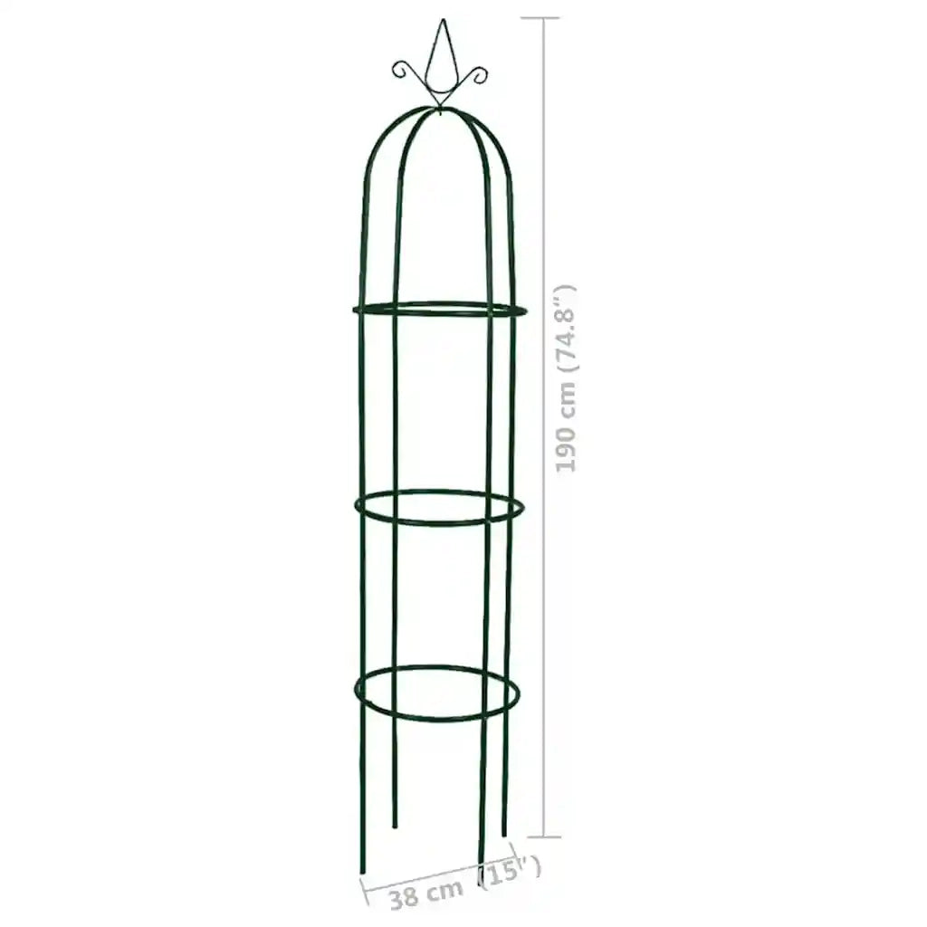 Set Torri ad Arco 2 pz per Piante Rampicanti da Giardino CFW2461839