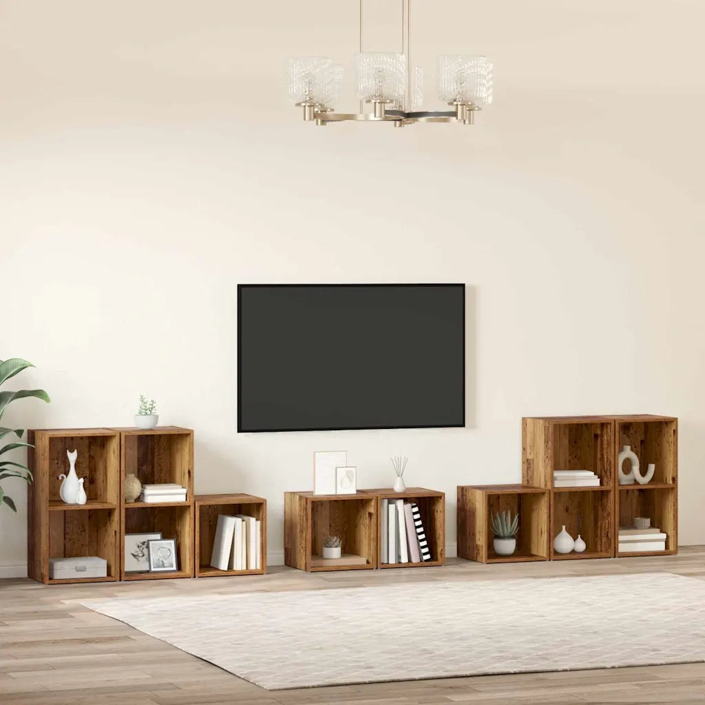 Set di mobili TV 8 pcs Legno vecchio Legno multistrato 3393273