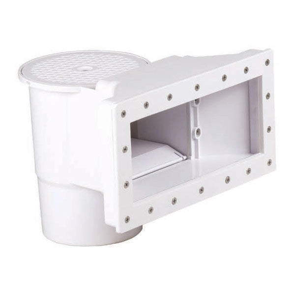 Skimmer a bocca larga a parete standard completo di bocchetta, compatibile con piscine STEEL e OSMOSE