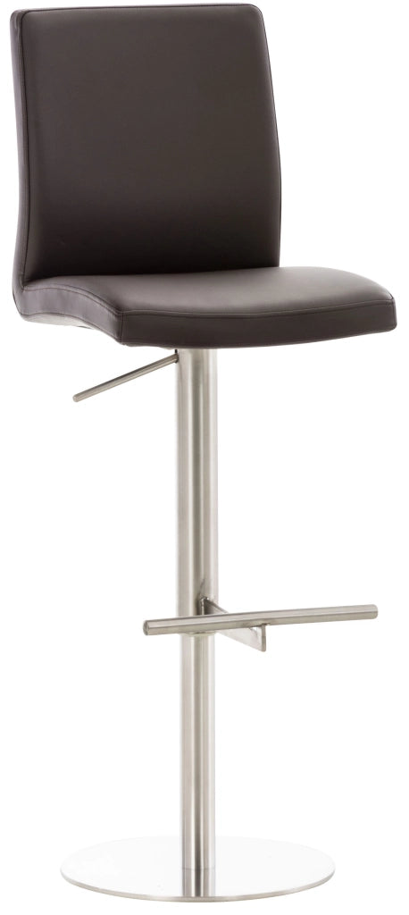 2er Set Barhocker Cadiz Kunstleder edelstahl