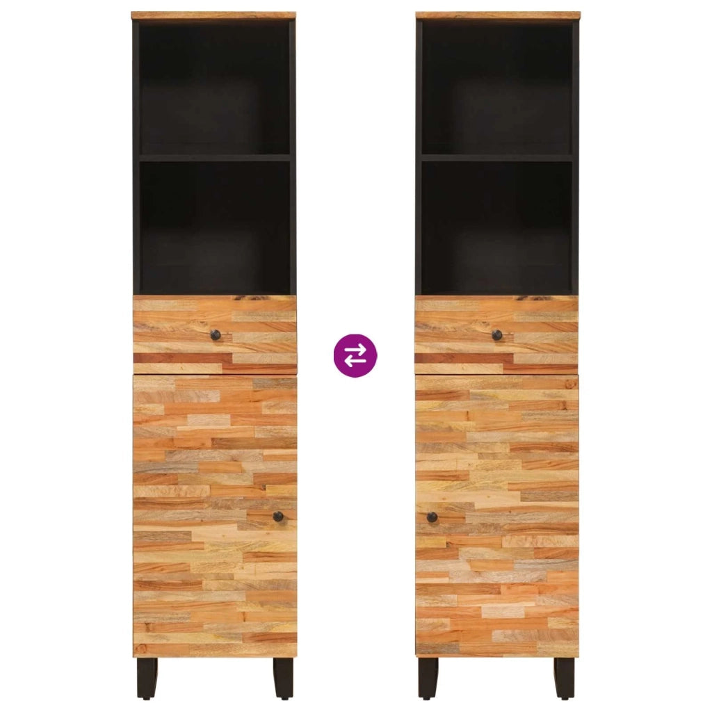 Mobile da Bagno con porta Rovere artigianale 38 x 33 x 160 cm 4018318