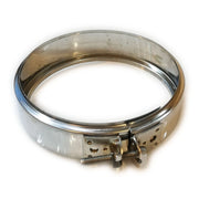 Fascetta di bloccaggio coprigiunto inox per tubo doppia parete - 1pz, diametro 130mm