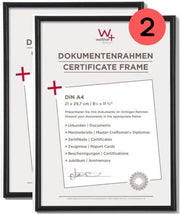 Fotolijst nera - presentazione stile - 1 pezzo - 21 x 29,7 cm