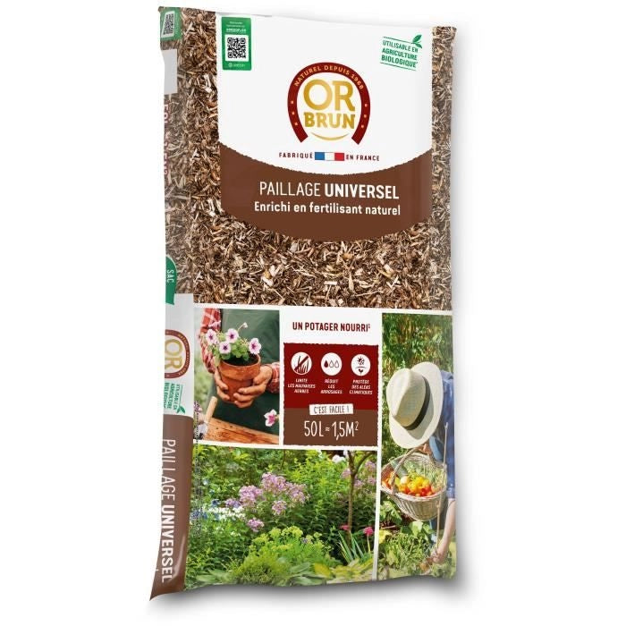 Mulching universale - MARRONE ORO - OBRPFUNI50N - 50 L