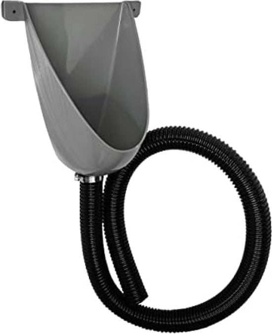 Urinoir in plastica facile e ininterrotto, con tubo e vite, per camping, giardino, sottoterra, cantiere, toilette