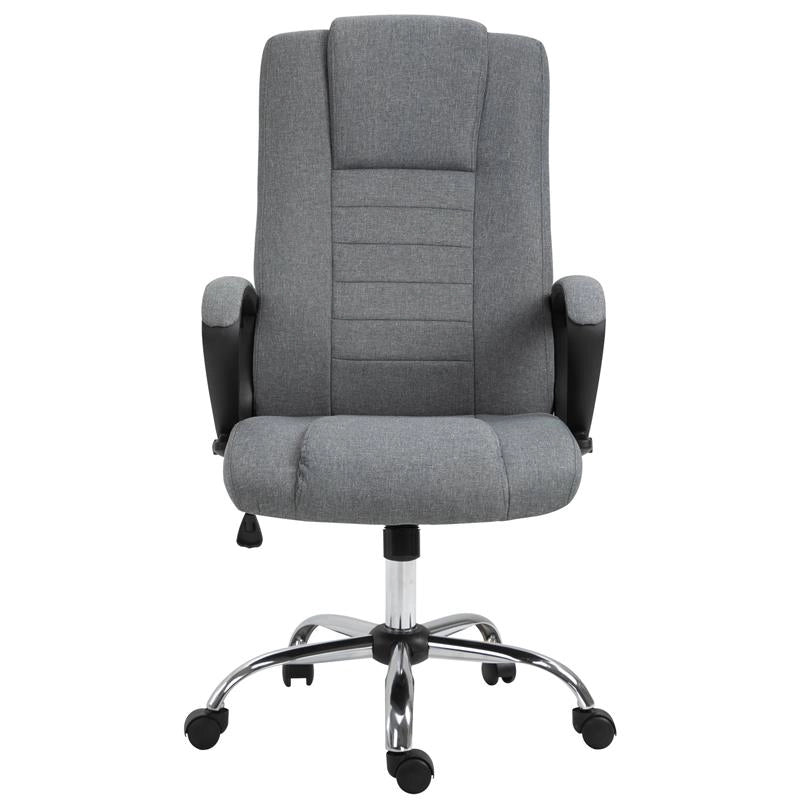 POLTRONA DA UFFICIO ERGONOMICA CON ALTEZZA E INCLINAZIONE REGOLABILE GRIGIO