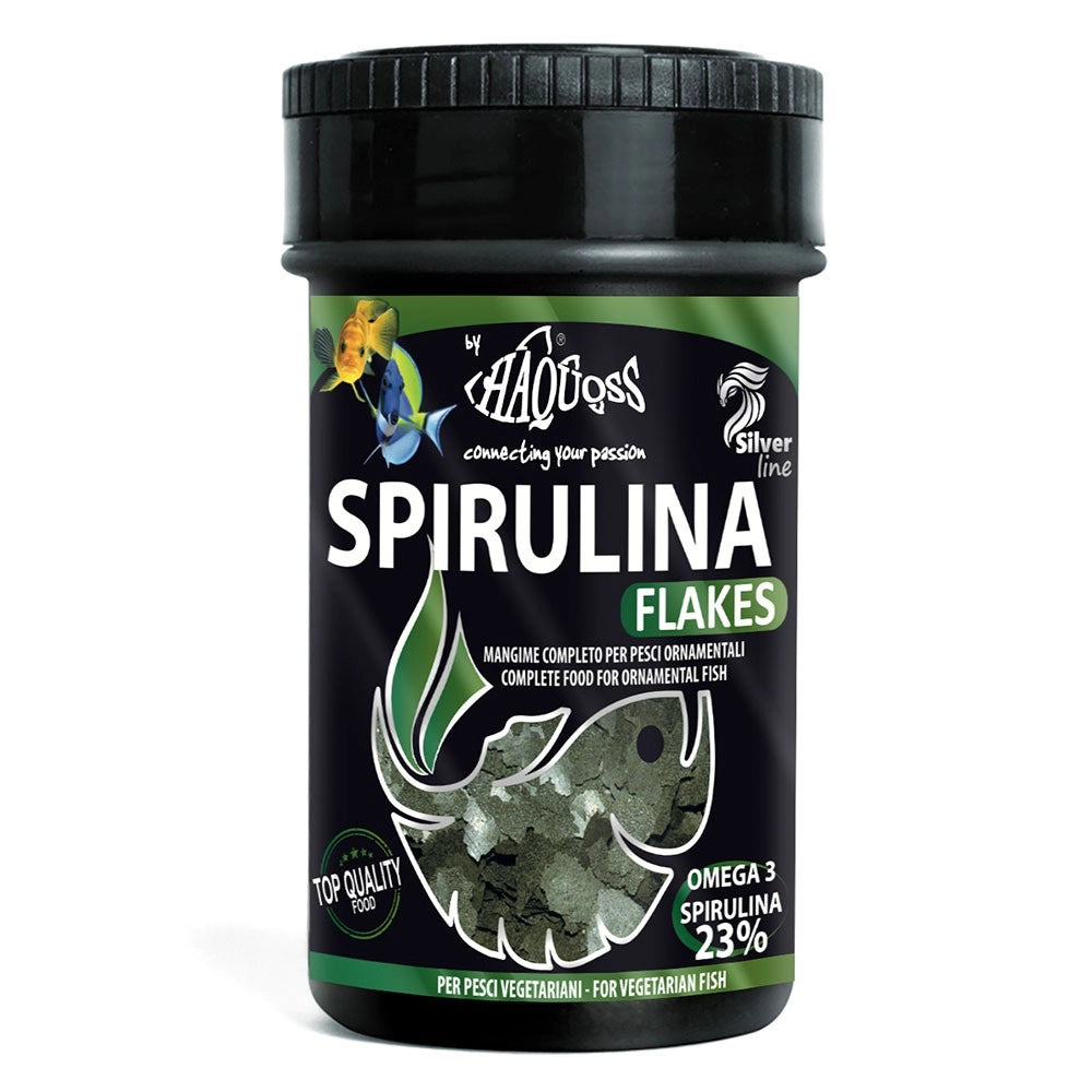 Haquoss Spirulina Flakes - mangime vegetale in fiocchi Formato: 100 ml