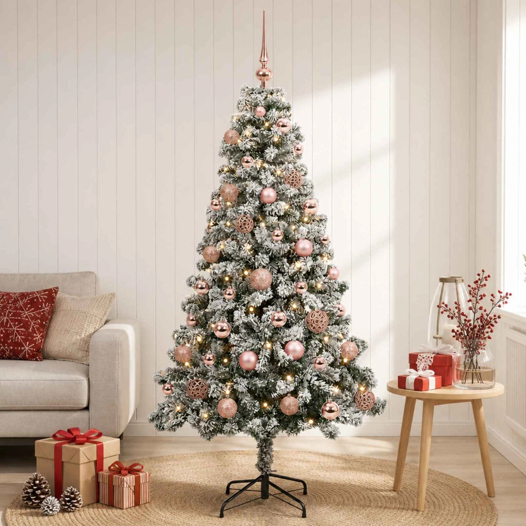 Albero di Natale Artificiale con Palline 120 cm 150 LED 3460815