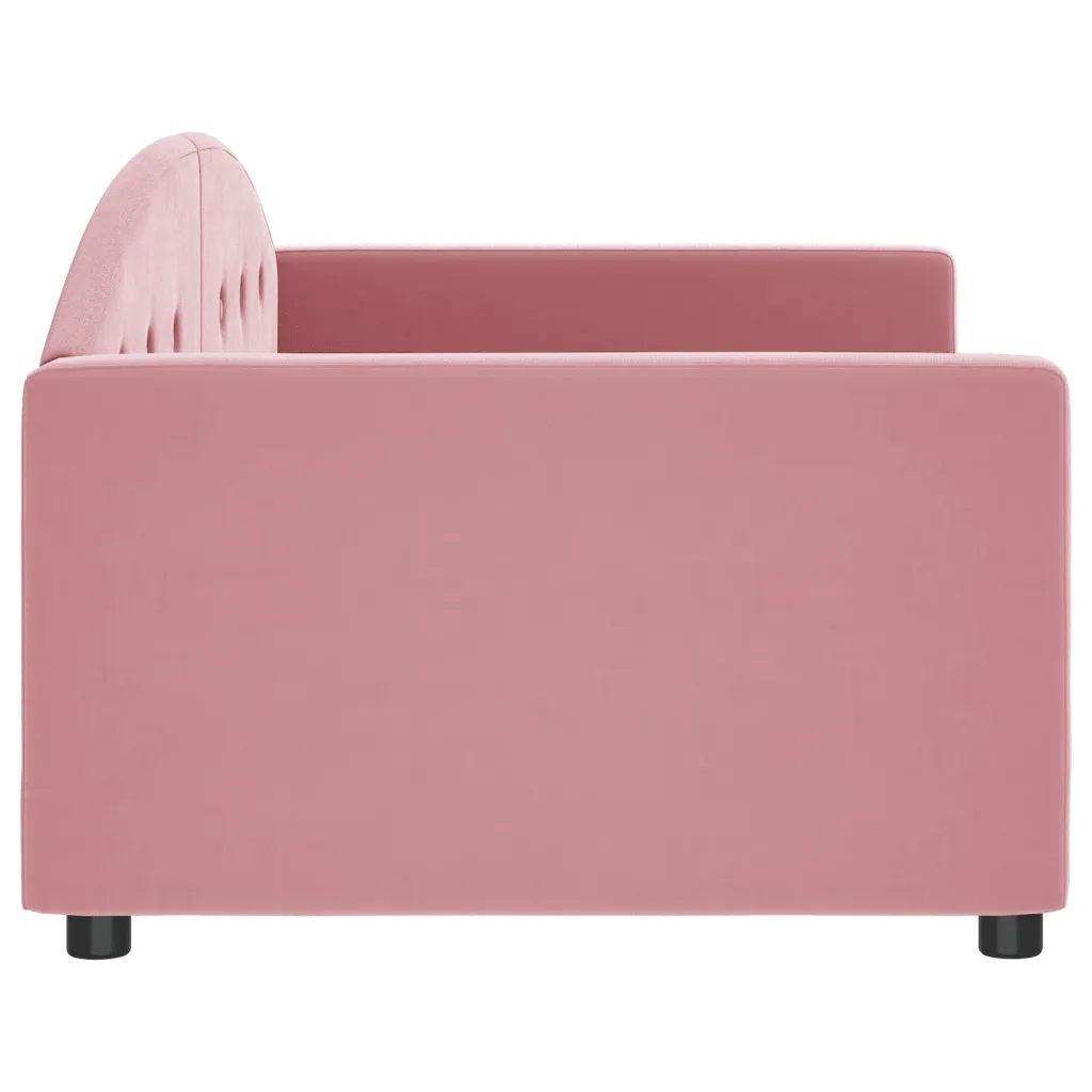 Letto da Giorno Rosa 90x200 cm in Velluto 354139