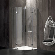 Box doccia semicircolare 90x90 in cristallo