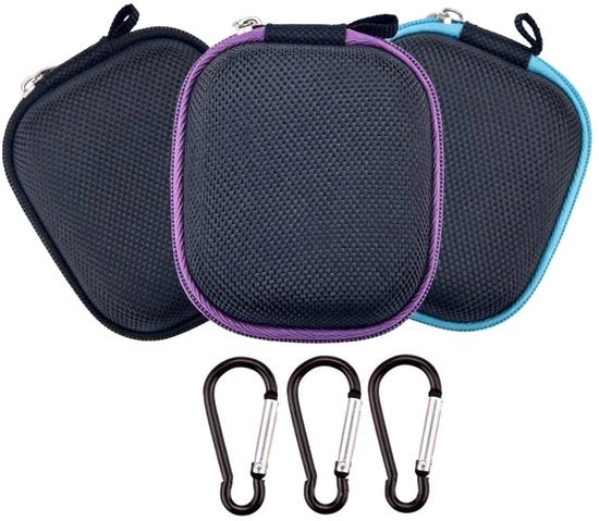 Organizzatore di Olii - 3 Pezzi - Borsa per Olii - Adatto per 6 Flaconi - Con Gancio di Carabina - Materiale Nylon di Alta Qualità - Progetto di Stile