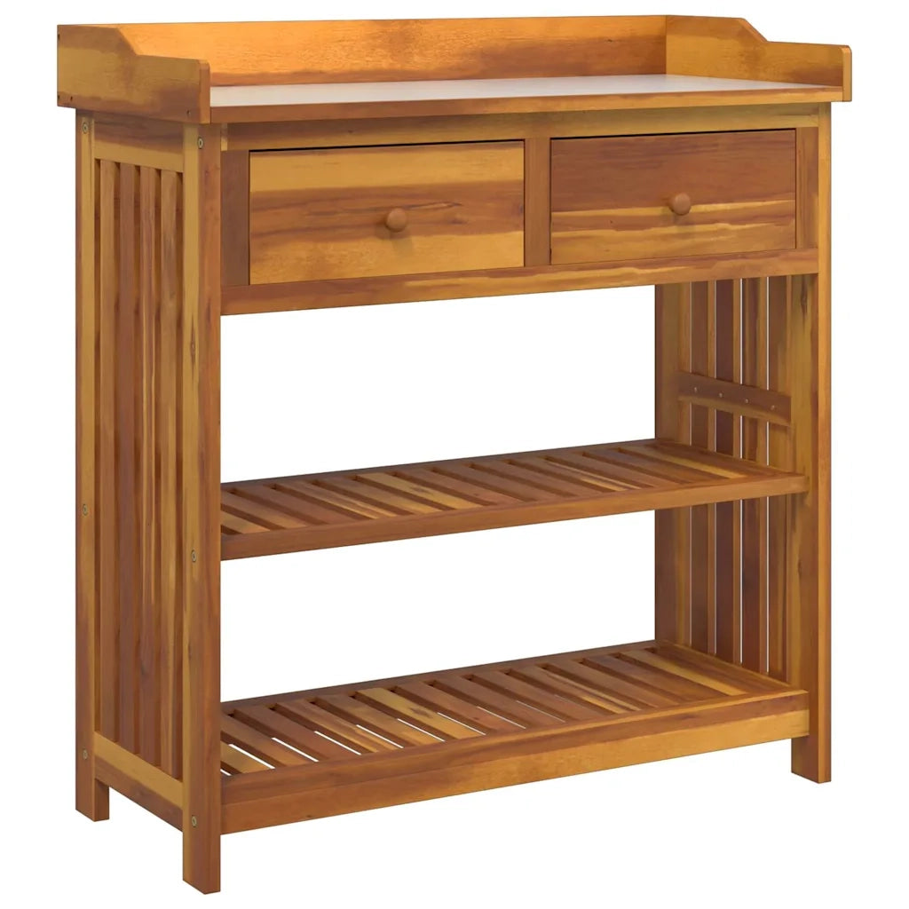Mobiletto da Giardino con cassetto Naturale 93 x 41,5 x 98cm 42001367