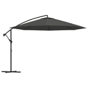 Ombrellone da giardino a sbalzo con palo in alluminio 350 cm antracite 02_0008630