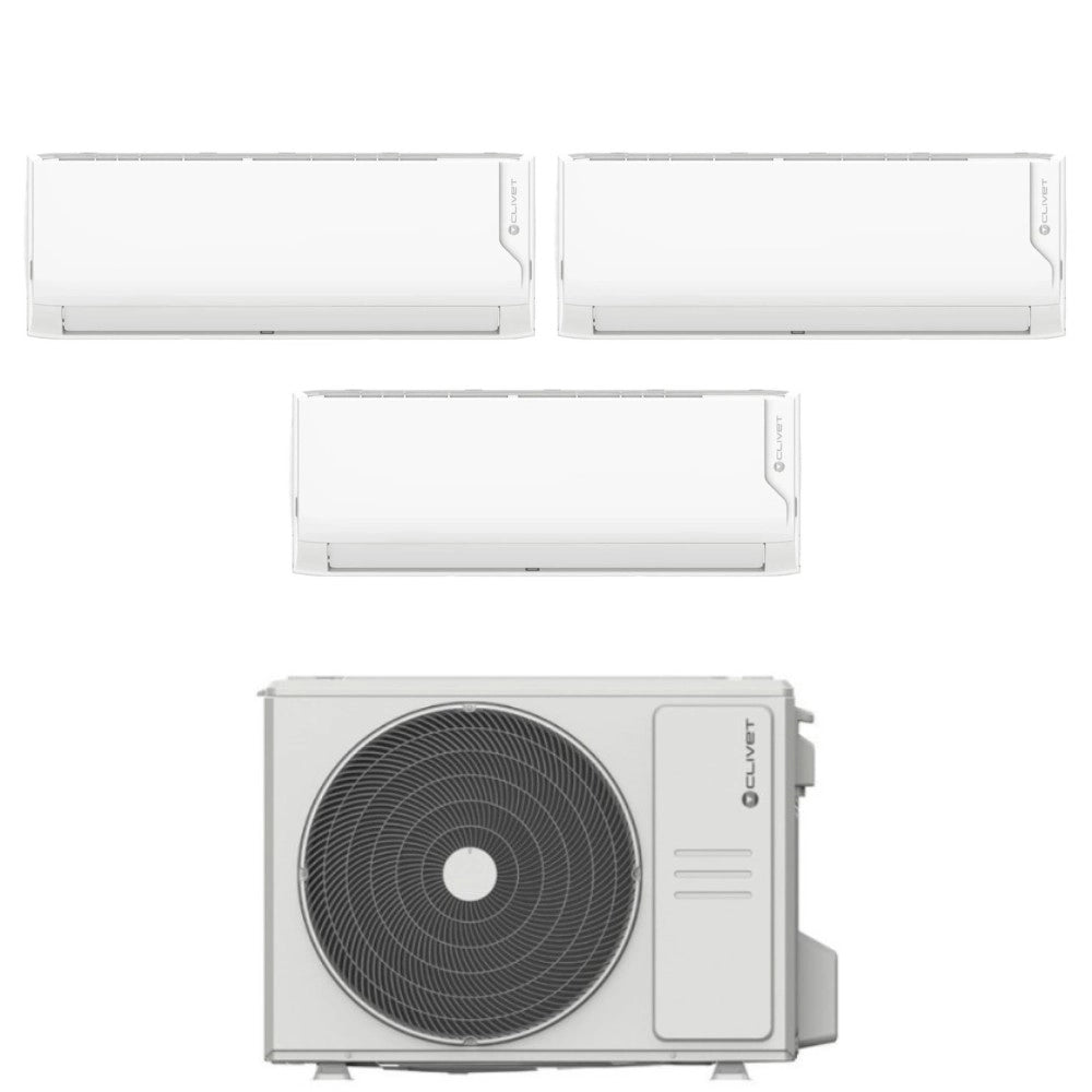 Condizionatore Trial Split Clivet Cristallo2 12+12+12 con MU2-Y 79M R-32 Wi-Fi Integrato