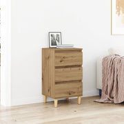 Comodino  in Rovere Artigianale 40x35x70 cm in Legno Ingegnerizzato