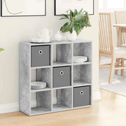 Credenza con cassetto Grigio cemento 73,5 x 24 x 69,5 cm