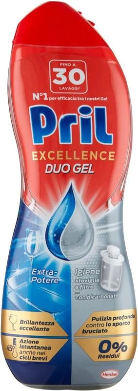 SET 8 PZ PRIL GOLD GEL PER LAVASTOVIGLIE FORMATO 540 ML IGIENIZZANTE CON