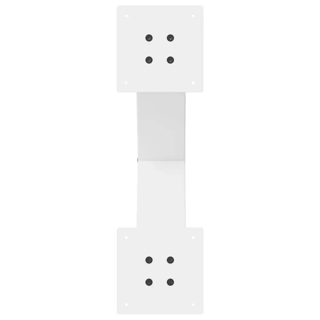 Gambe per tavolo da pranzo a forma di X 2 pz bianche 60x(72-73) cm in acciaio