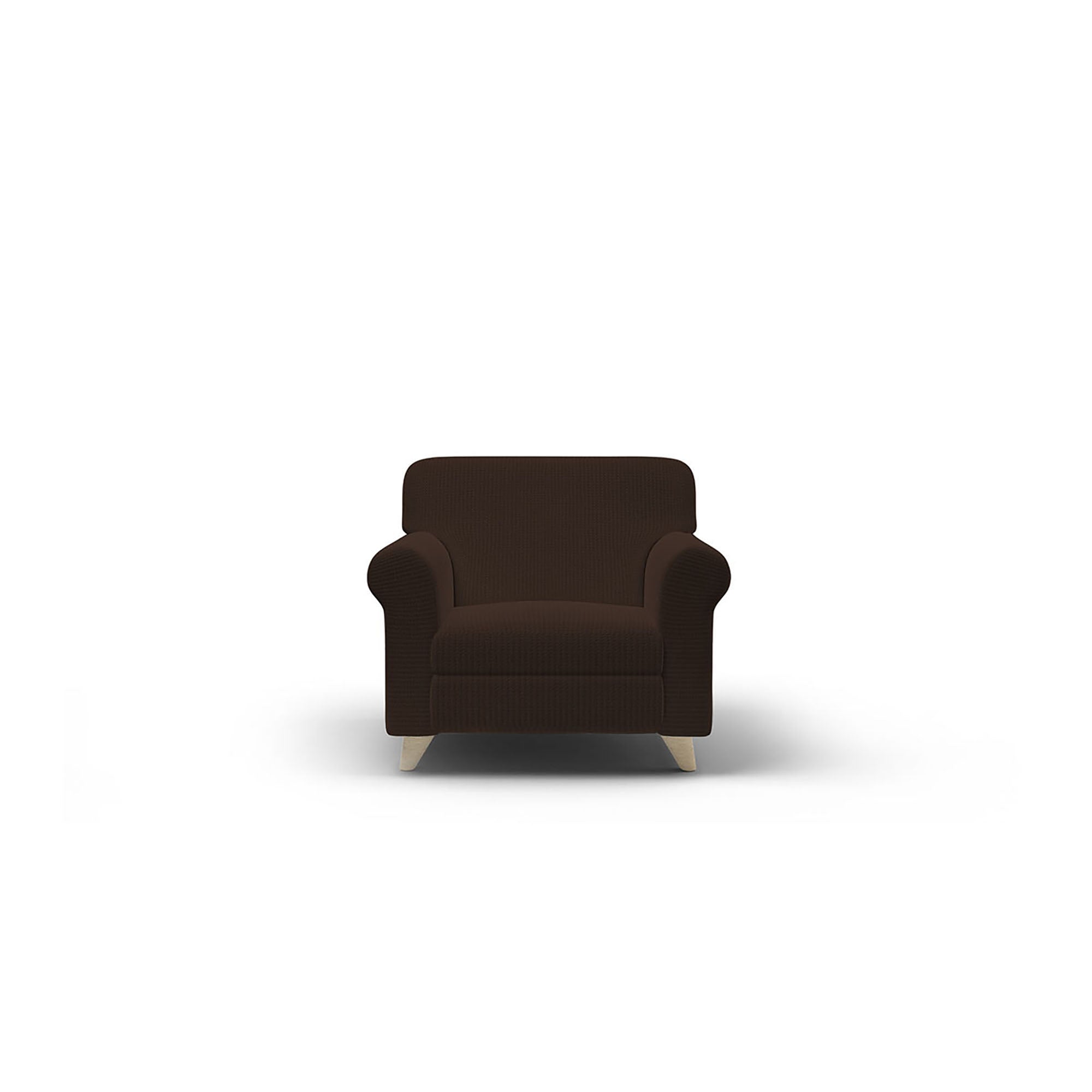 Copridivano Elasticizzato 2 Posti in Poliestere Iris Marrone