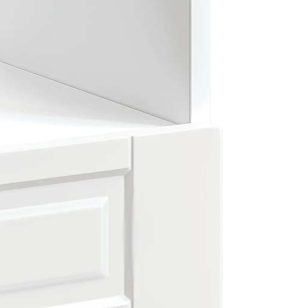 Mobile forno moderno e compatto con pratico vano contenitore 60 x 46 x 81,5 cm realizzato in legno composito bianco lucido 02_0050304