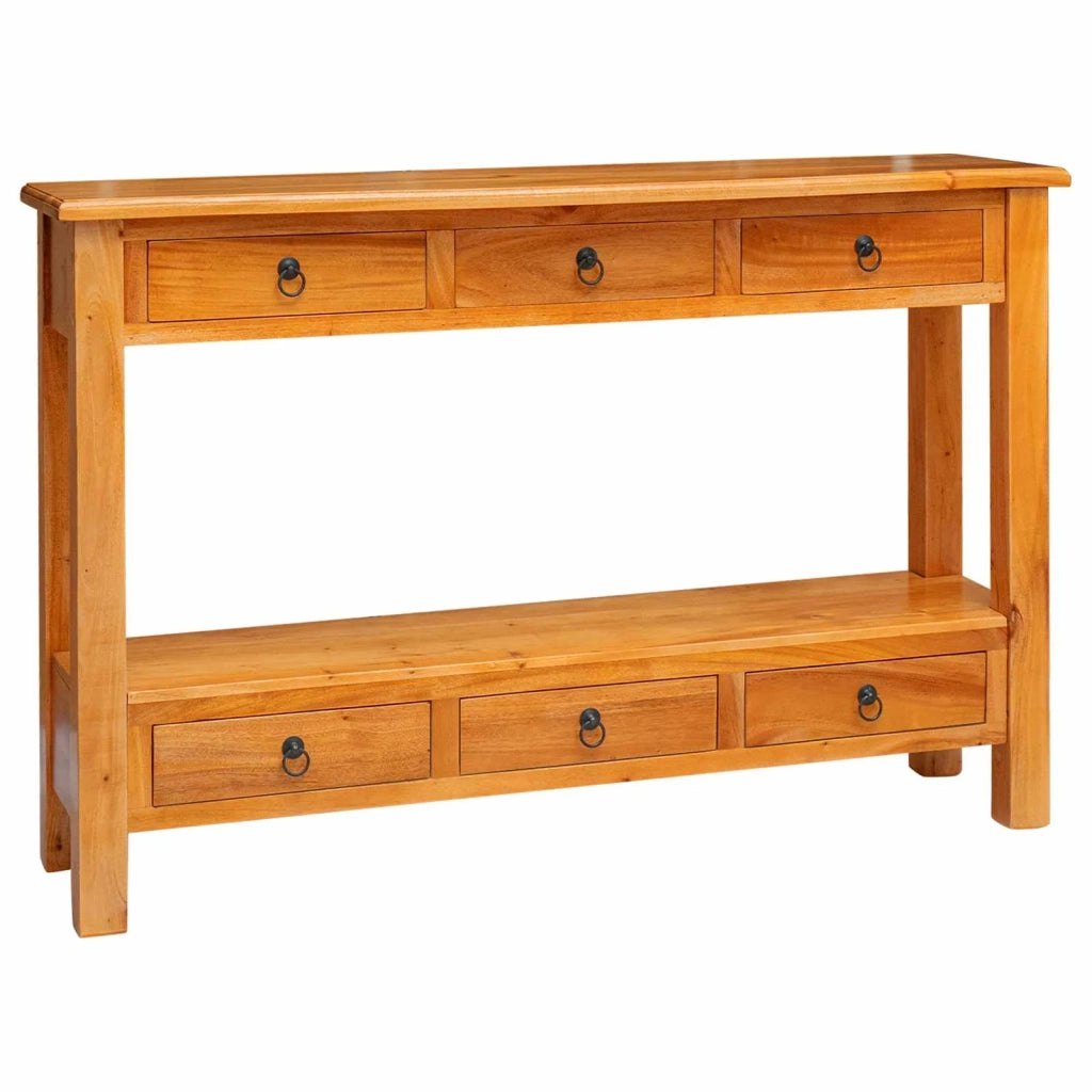 Tavolo consolle con cassetto Naturale 115 x 32 x 76 cm