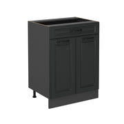 Vicco Mobiletto base per cucina Antracite casa di campagna 60 cm con cassetto, senza piano di lavoro