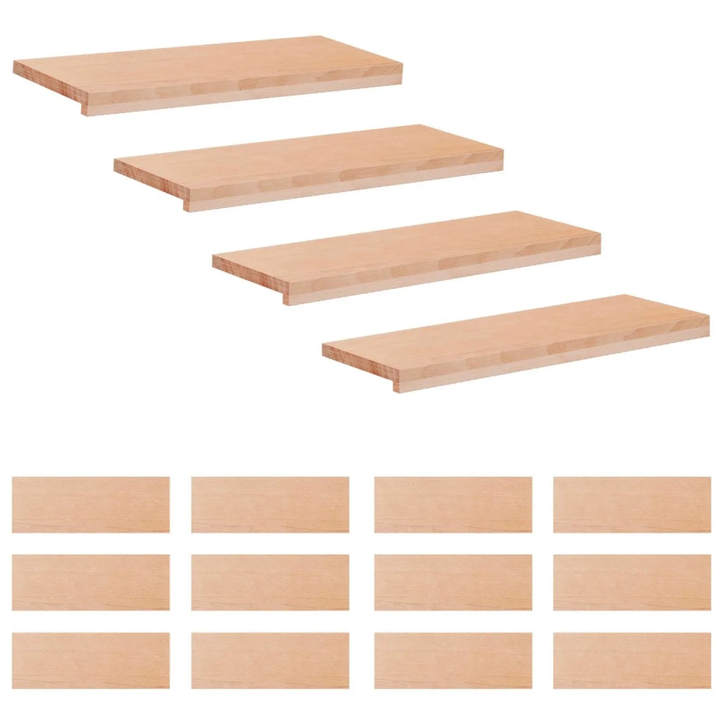 Tappeti per scale 16 pz 70 x 25 x 2 cm Naturale 3446400