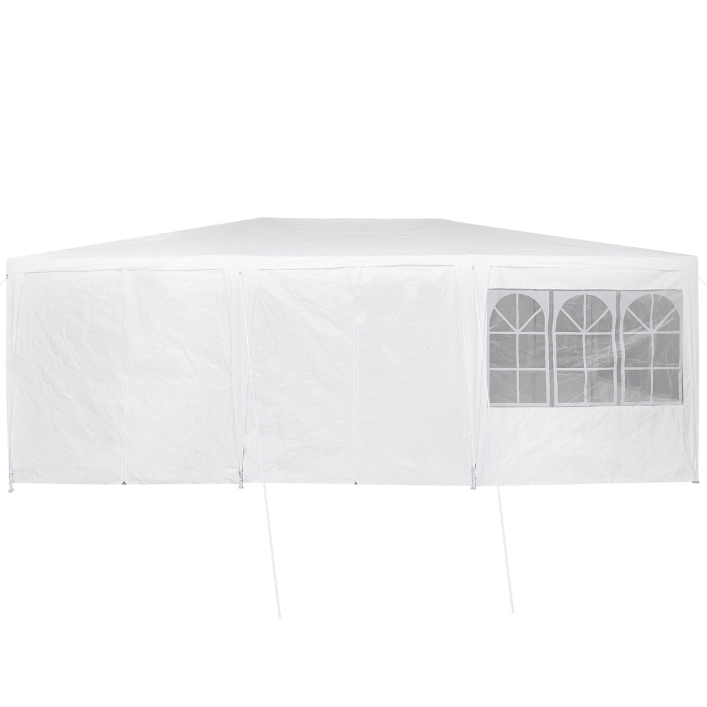 Tendone da festa con 10 pareti bianche 6x4 m PE