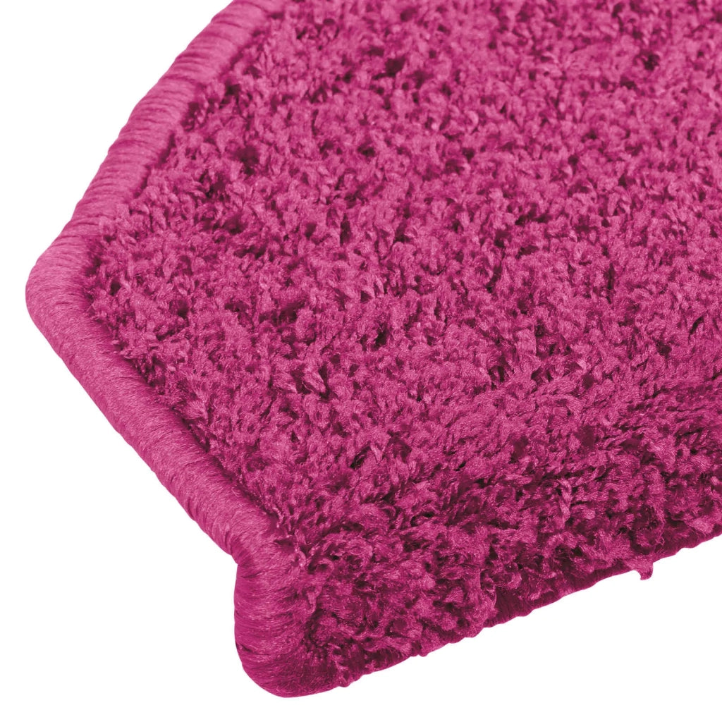Tappetini per scale autoadesivi 15 pcs Rosa 80 x 24,5 x 3,5 cm