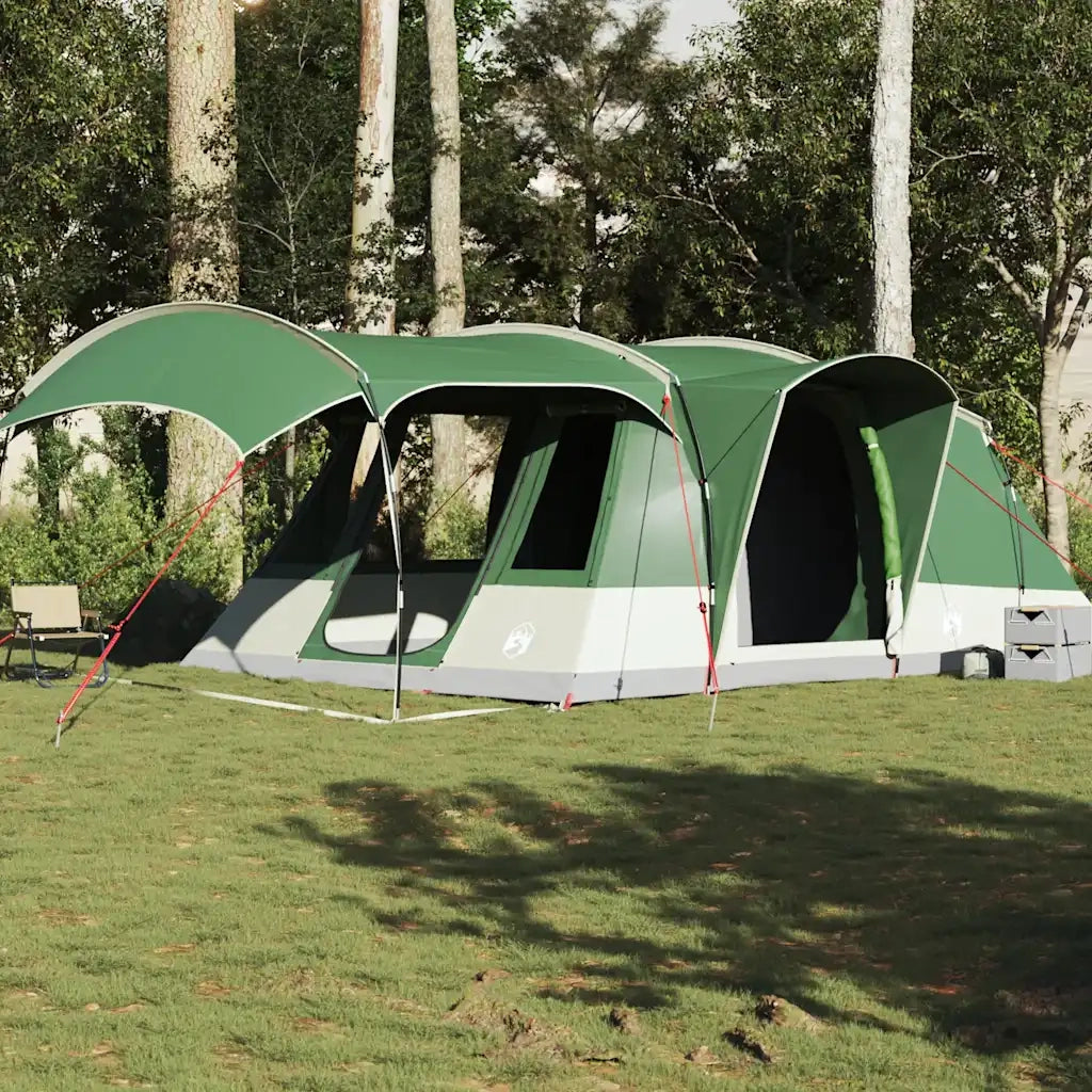 vidaXL Tenda da Campeggio a Tunnel per 5 Persone Verde Impermeabile