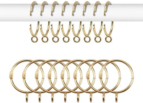 Giradischi 16 pezzi - Ringhi apribili/chiusi - Giradischi metallici - Per traverse porte/paraventi doccia - Diametro interno 1,5 pollici - Resistenti allo sfregio e resistenti - Attacco giradischi