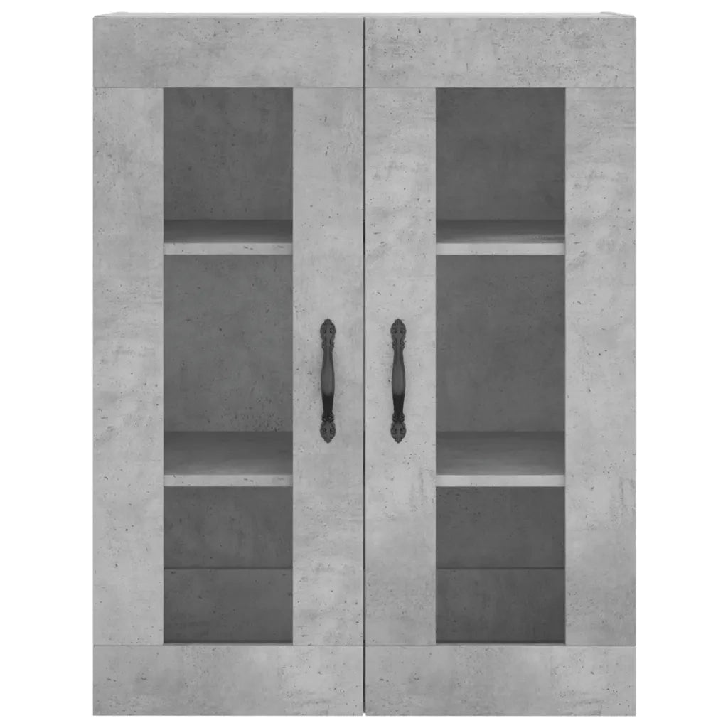 Armadietti a Parete 2 pz Grigio Cemento in Legno Multistrato CFW2613964