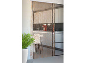 Tenda Antimosca Antirumore Catenella Perline A Caduta Pannello Porta Finestra Casa Beige - 140x230 - Beige