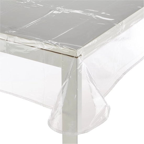 Tela quadrata trasparente per decorazione - 1 pezzo - chiaro - PVC - 180x180 cm