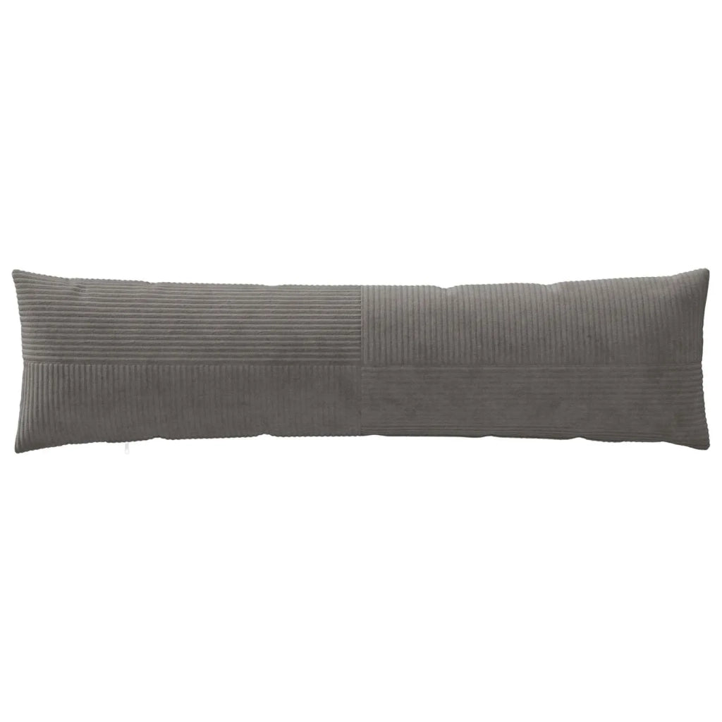 Federa 2 pcs ALMELO Grigio Scuro 40 x 145 cm corduroy 914296