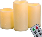 Set di Lampioni a LED per Esterno e Interno con Controllo a Distanza e Timer, Fiamme Flickeranti senza Fiamma, Lampioni a Batterie per Patio e Decorazione Esterna, 3 pezzi 

Specifiche tecniche: 5W, 6V, Batteria inclusa, Timer, Controllo a distanza