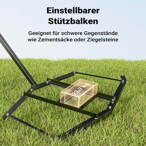 Erpice livellatore prato terreno per trattori compatti 190x98 cm Telaio fisso di livellamento