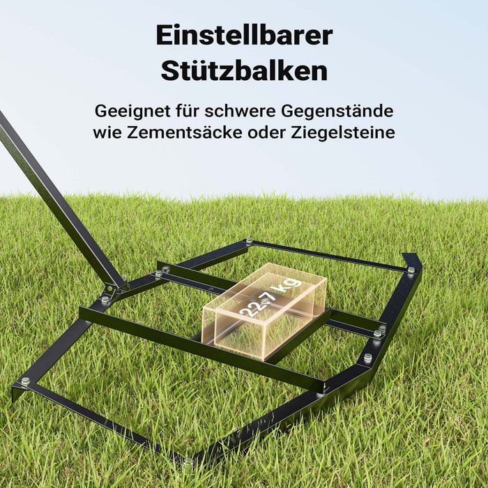 Erpice livellatore prato terreno per trattori compatti 190x98 cm Telaio fisso di livellamento