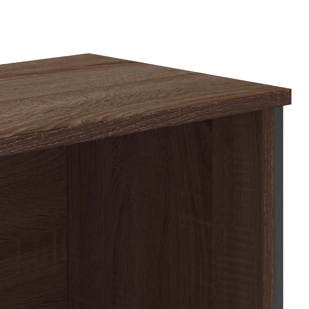 Libreria-Scaffale per Libri-Mobile di Stoccaggio Rovere Marrone 80x31x169 cm in Truciolato